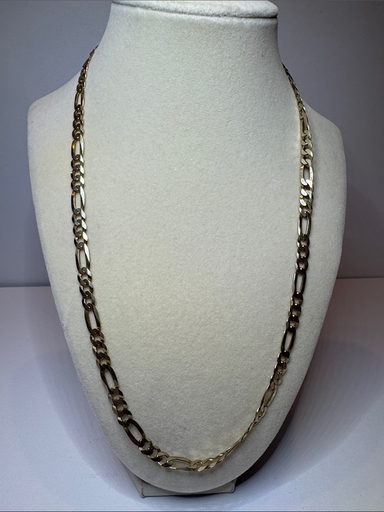 Italy Jewelry - 925 Italy Elegant Figaro-Style Link Necklace for Women 22”